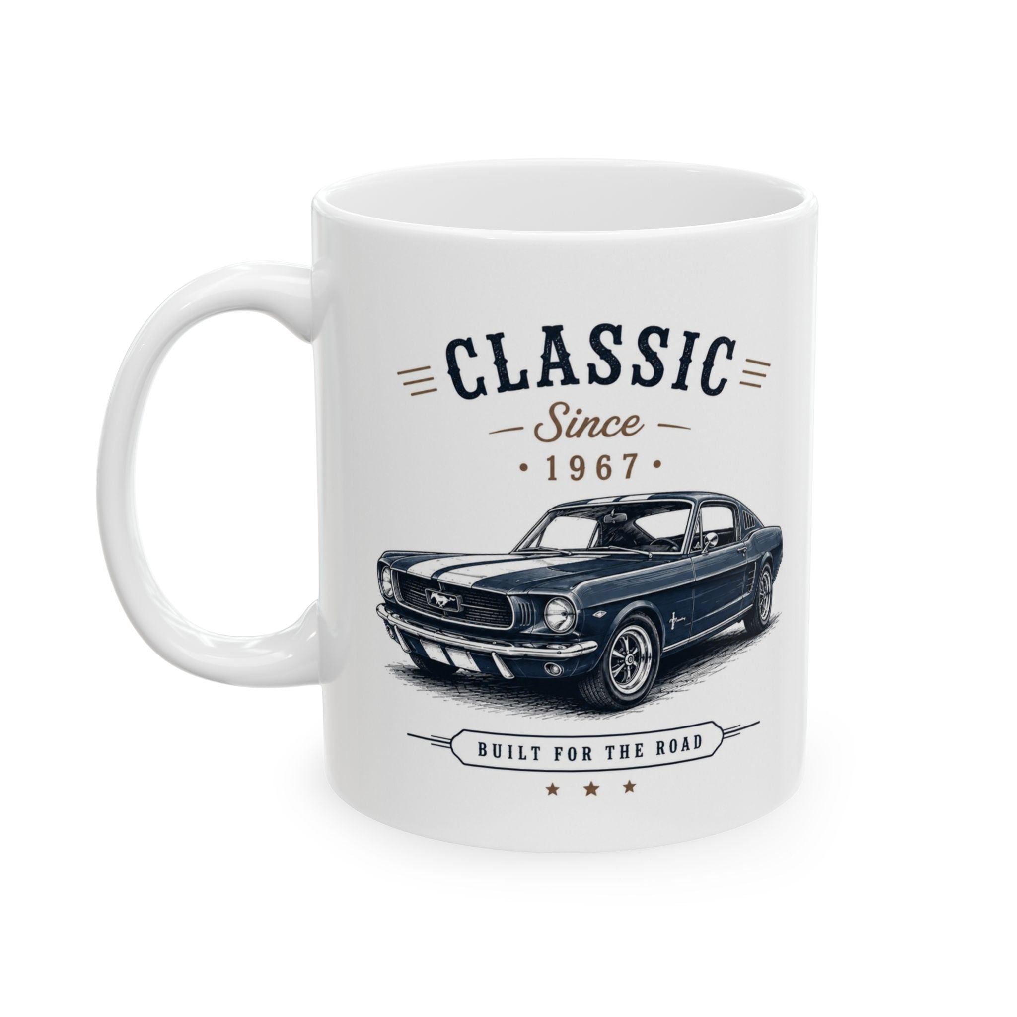 Classic Muscle Car Ceramic Mug - Vintage 'Classic Since 1967' 11oz & 15oz