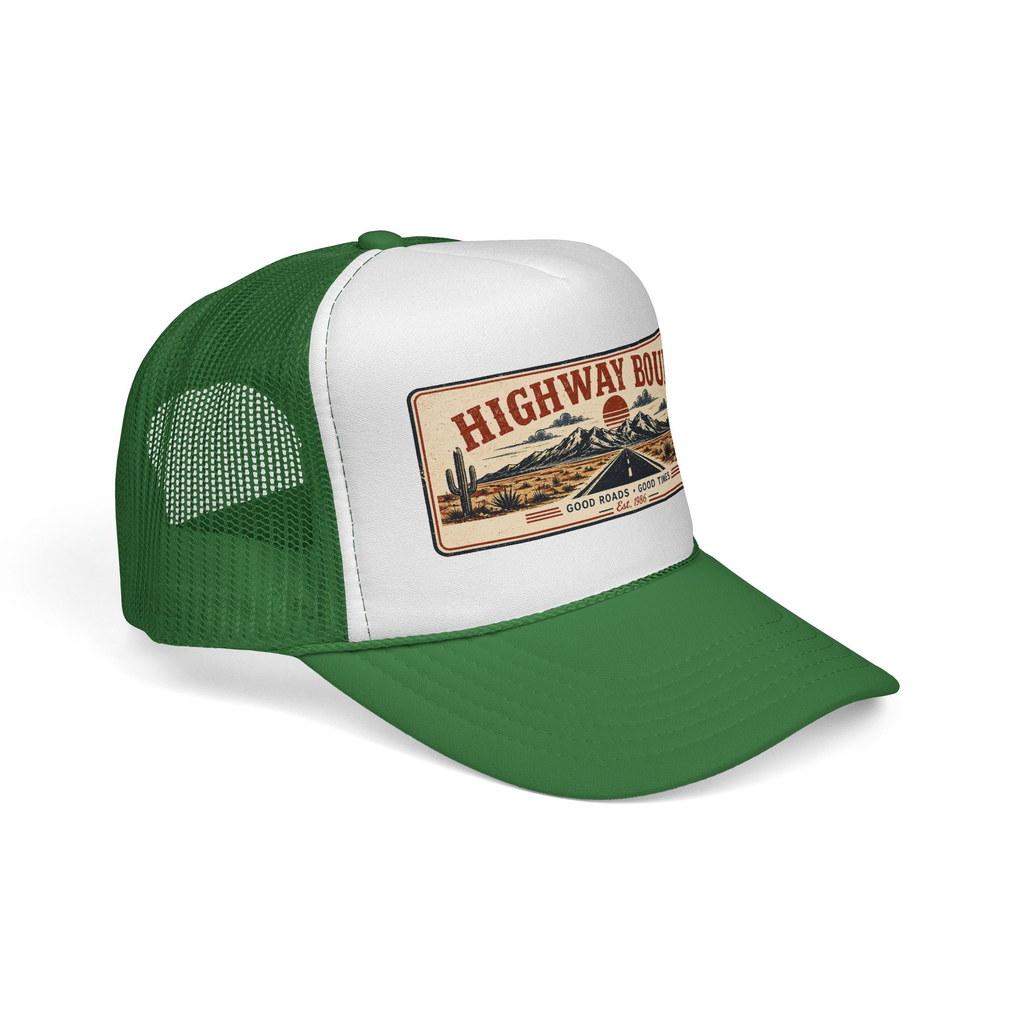 Highway Bound Trucker Hat - Retro Desert Road Snapback