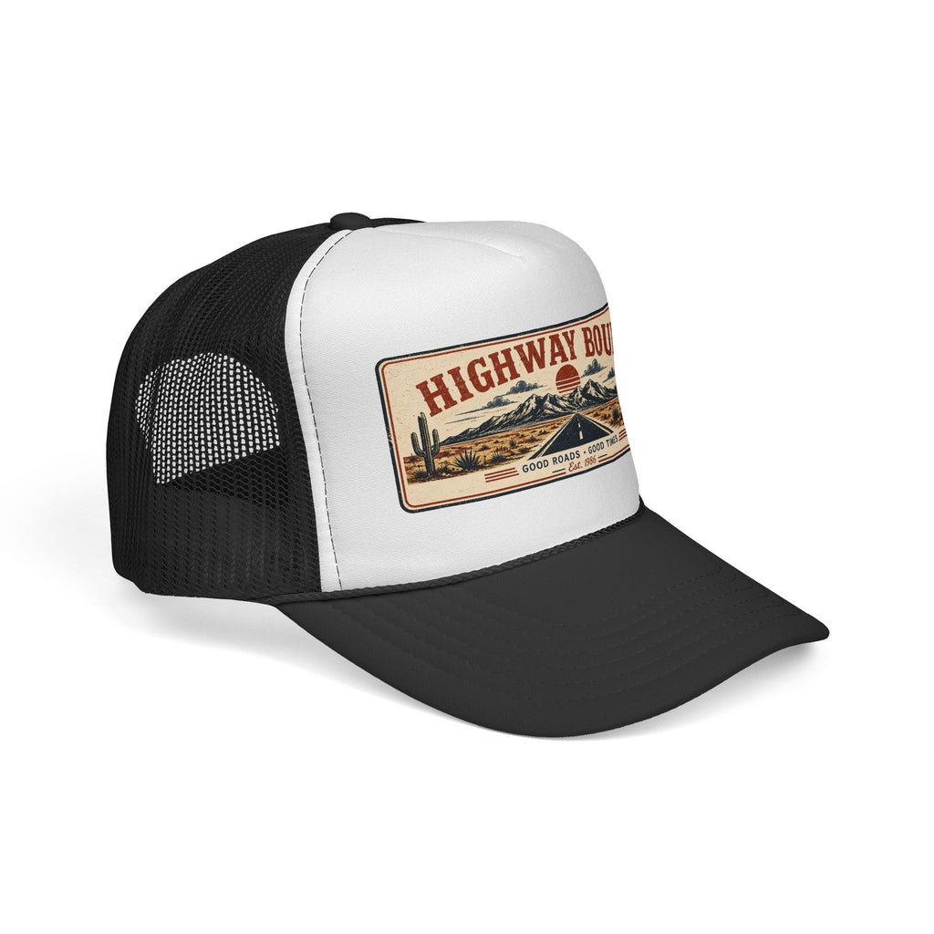 Highway Bound Trucker Hat - Retro Desert Road Snapback