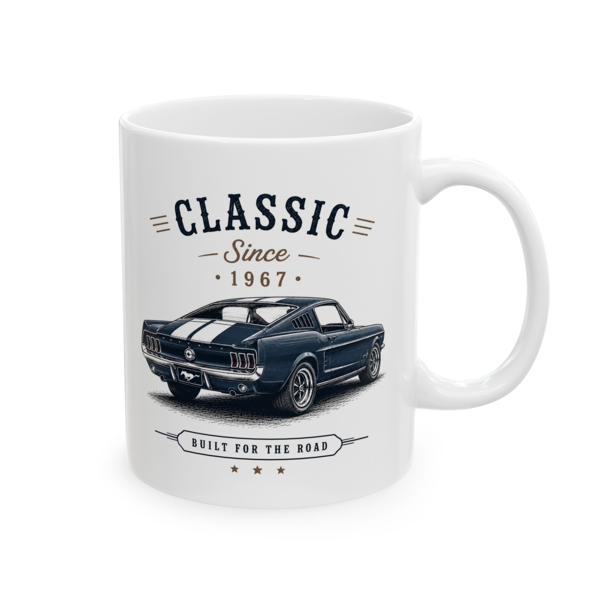 Classic Muscle Car Ceramic Mug - Vintage 'Classic Since 1967' 11oz & 15oz
